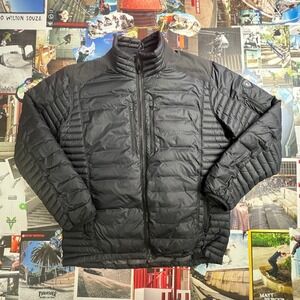 Kuhl Spyfire Down Jacket Mens XL Black Puffer Full Zip Quilted Coat 105846